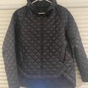 Athleta Black Quilted Puffer Jacket